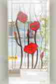 Tiffany Glaskunst - Mohnblüten