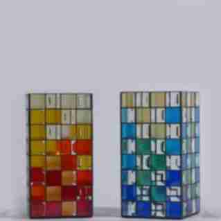 Kerzenhalter 31cm hergestellt in Tiffany-Glaskunst